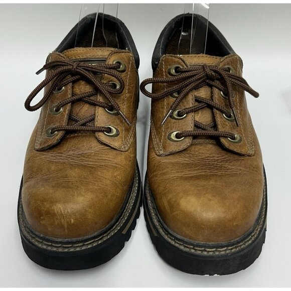 Skechers Tom Cats Men’s 8.5 Oxford Brown Leather Lace Shoes Y2K Chunky Platform main image 10